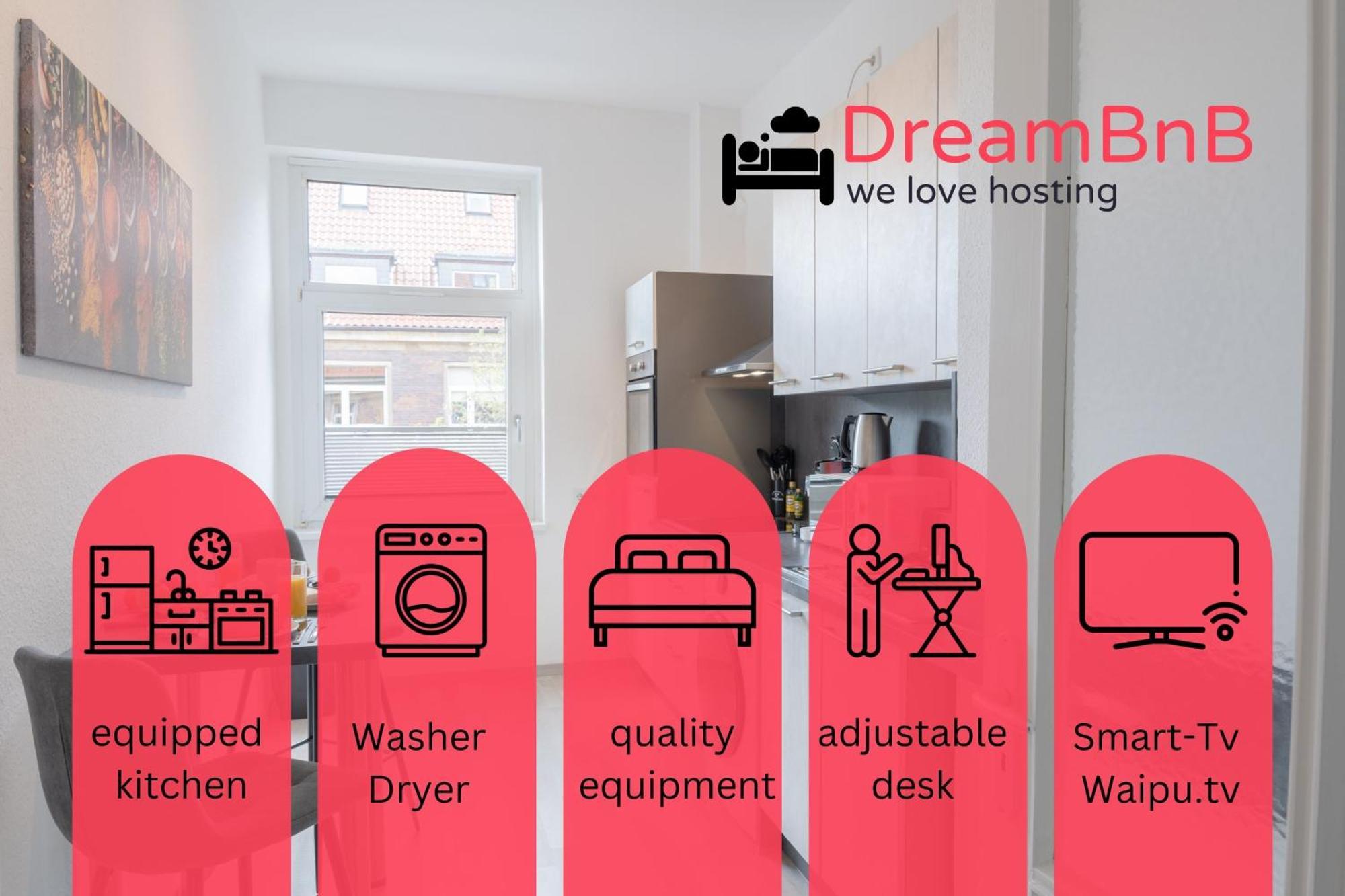Modernes Apartment In Top Lage Komfortabel Eingerichtet Mit Arbeitsplatz Und Kueche - Geibelsuite Hannover Ngoại thất bức ảnh